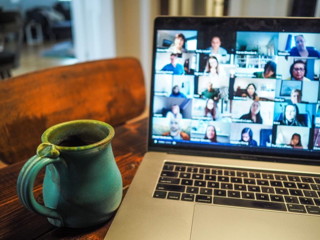 Video Conferencing on laptop