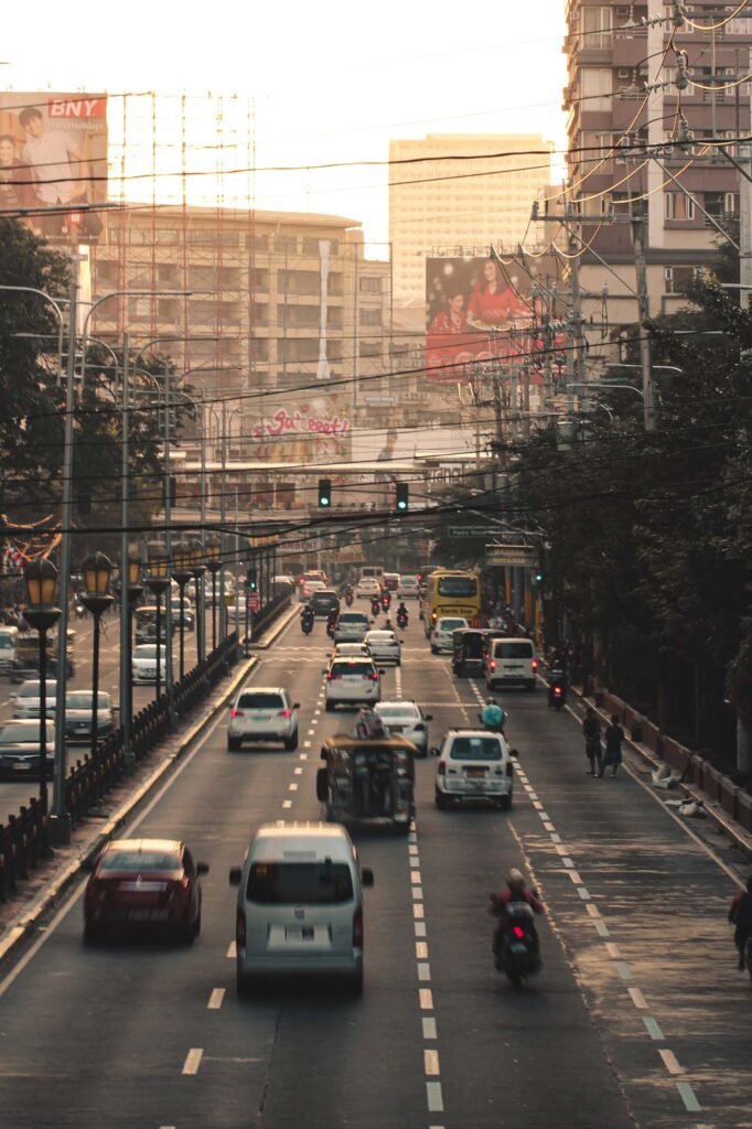 Busy Street filled with traffic