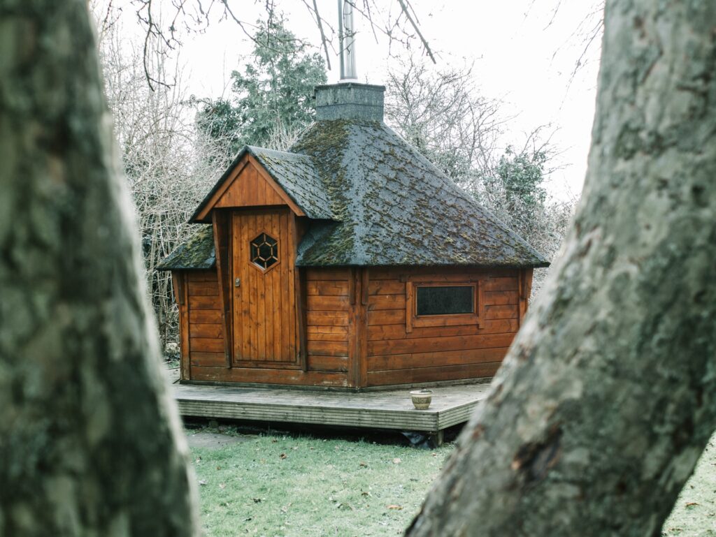 Hobbit like Shed in the Woods
