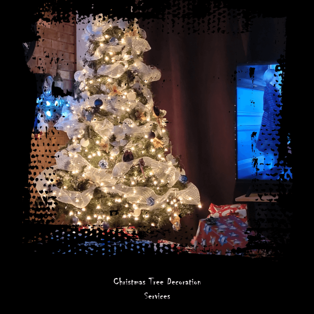 Image of a decorated Christmas tree for Christmas Business Ideas