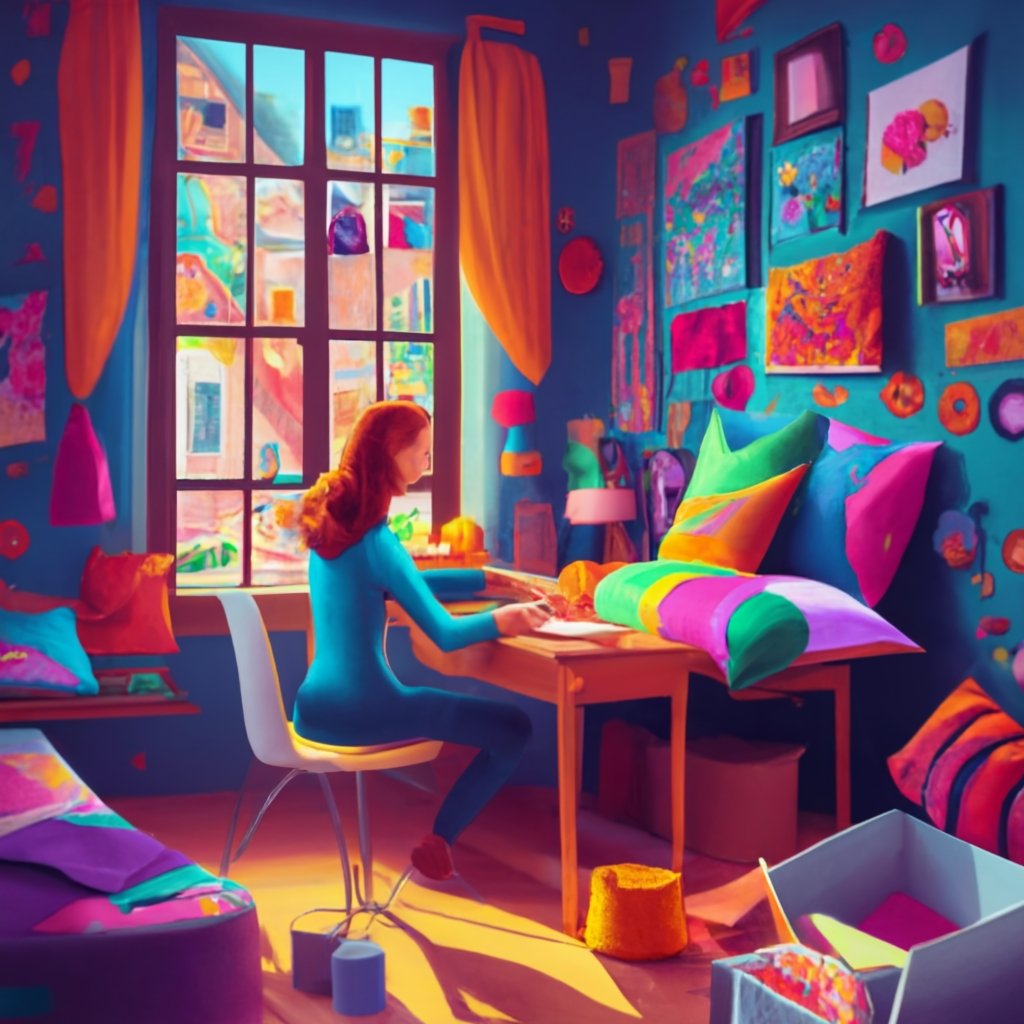 Image of a woman making custom pillow cases as an example of one of the craft business ideas on the list.