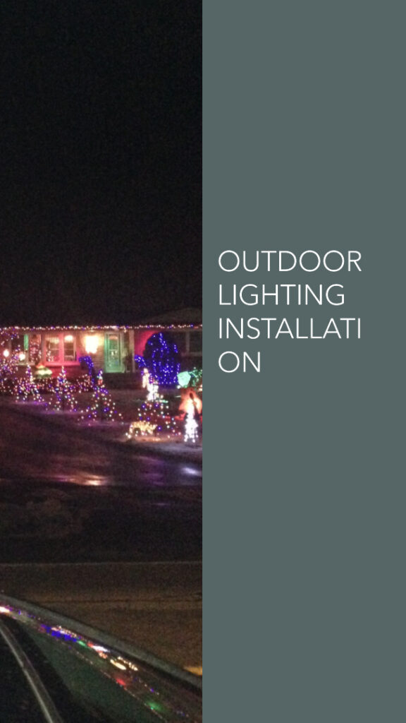 Example of lighting for outdoor ligthing setup Christmas Business Ideas.