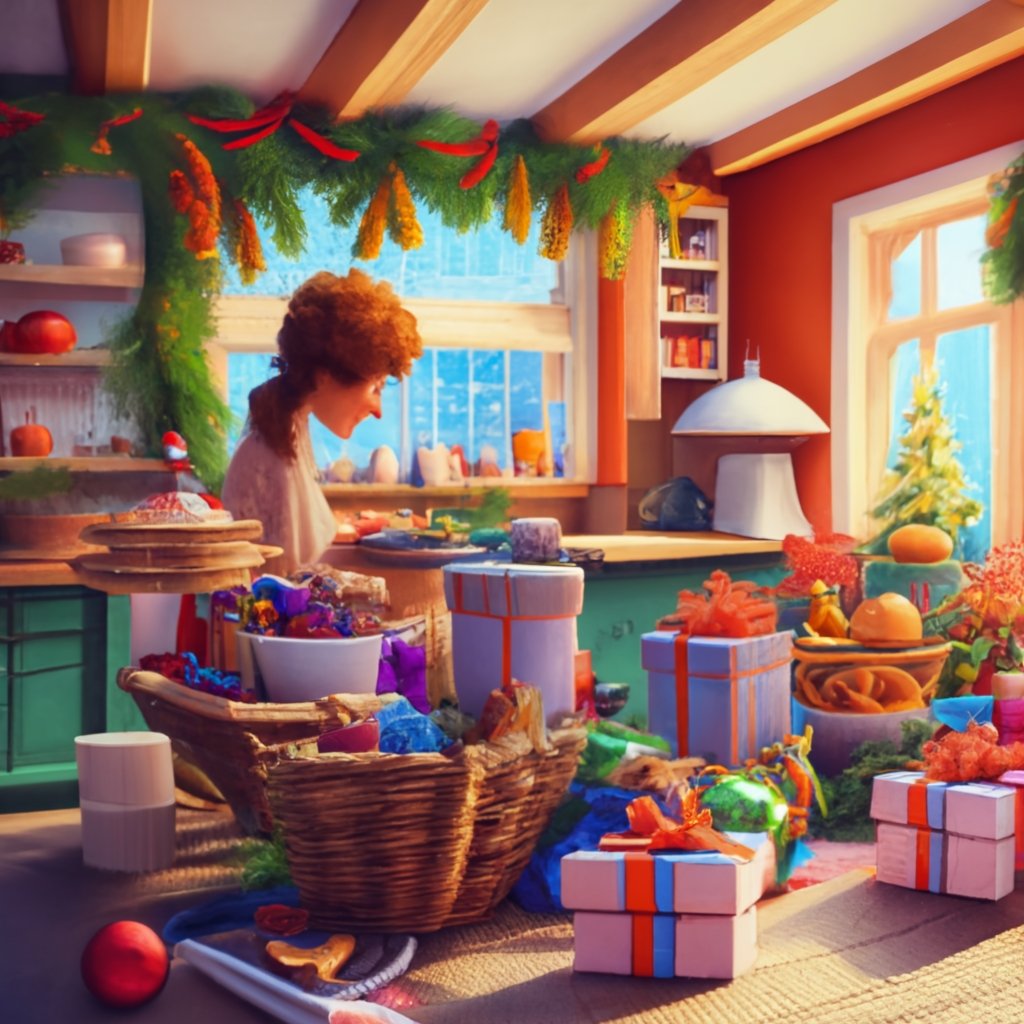 Image of a woman making gift baskets as an example of one of the craft business ideas on the list.