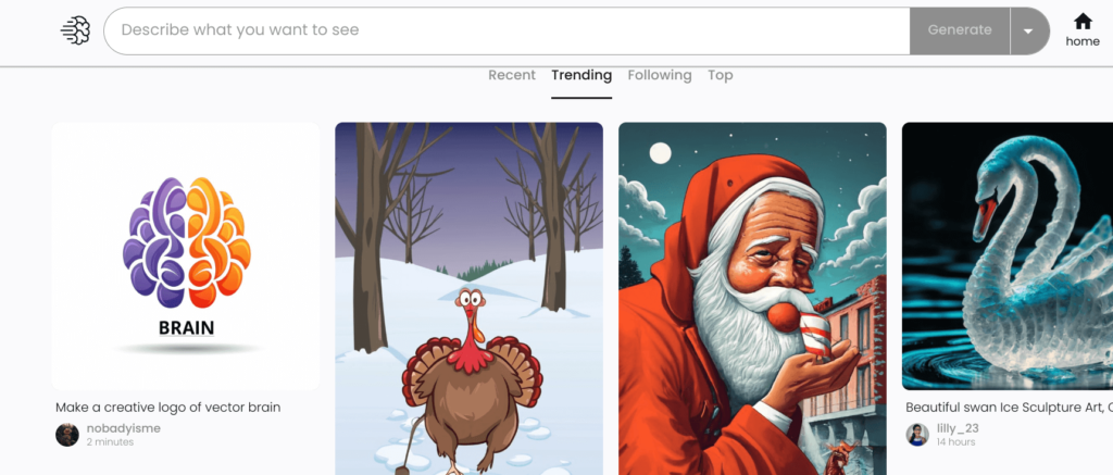 Screenshot of the Ideogram homepage one of the top 10 solopreneur tools