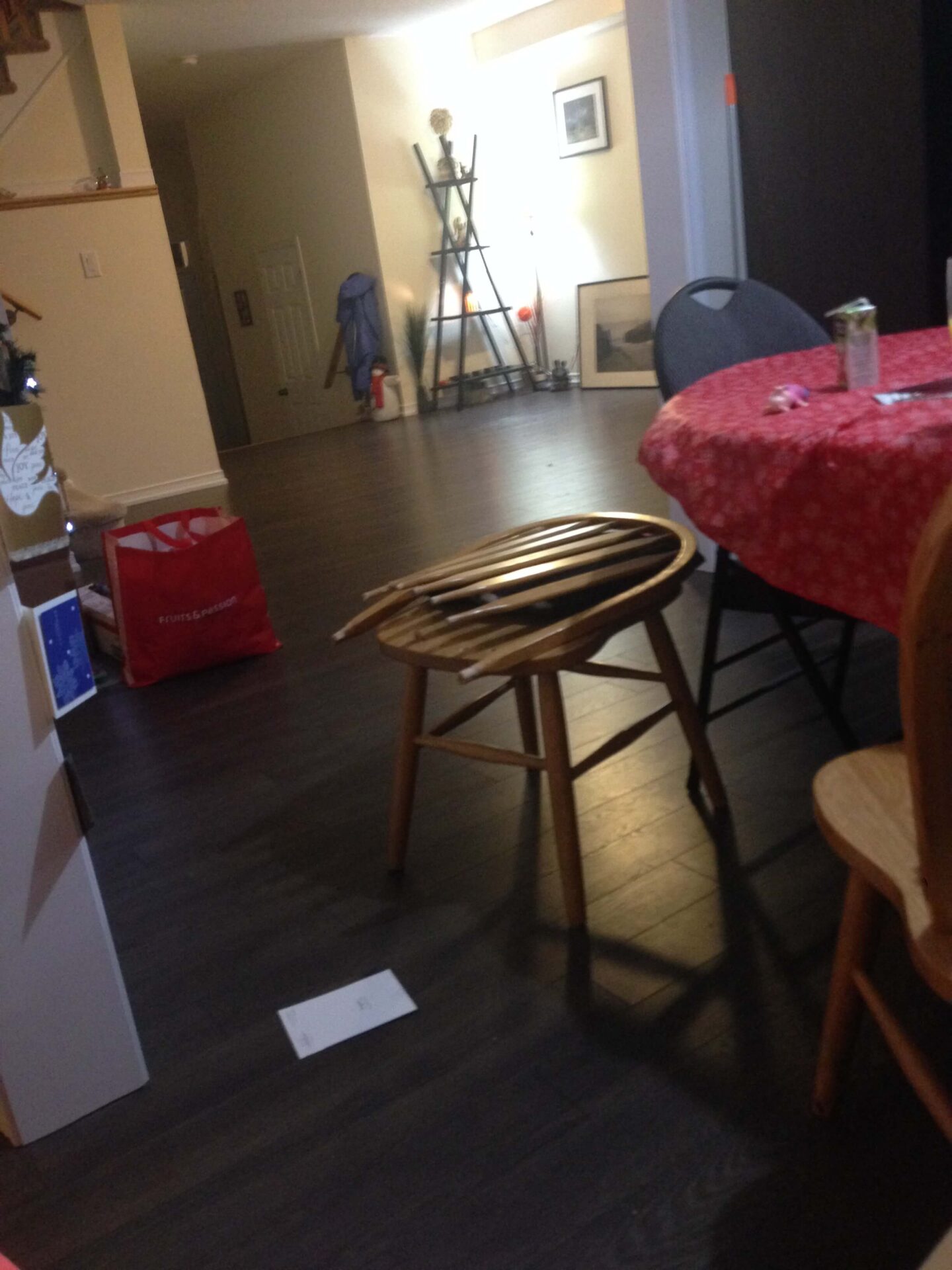 A broken chair as an example of furniture restoration number 40 our list of backyard business ideas.