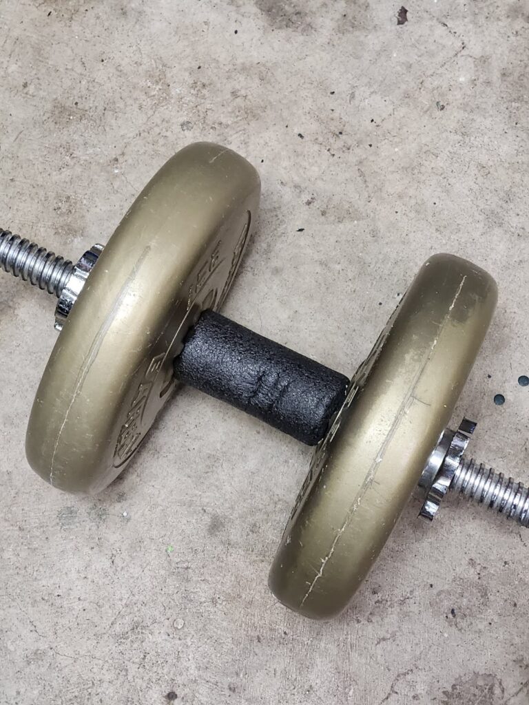 An image of a dumbell. Representing an AI powered personal health and fitness advisor another one of the AI business ideas discussed in the article